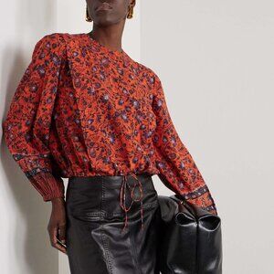 Ulla Johnson Prisha Blouse in Rosewood Size 4